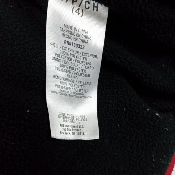 Nautica Boys Jacket Coat Red Insulated Hooded Kids Full Zip  Pockets  Small 4‎ - Picture 15 of 15